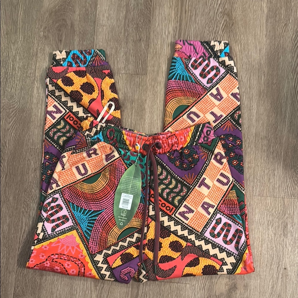 Farm Rio Dotted Patch Scarf Sweatpants